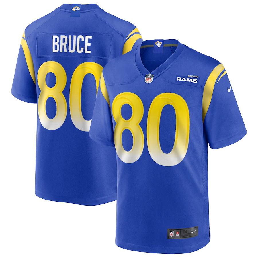 Men Los Angeles Rams #80 Isaac Bruce Nike Royal Game Retired Player NFL Jersey